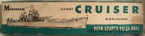 Monogram 1/504 USS Chicago Heavy Cruiser, B3 plastic model kit